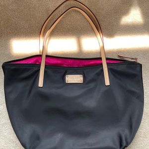 Kate Spade Black nylon tote